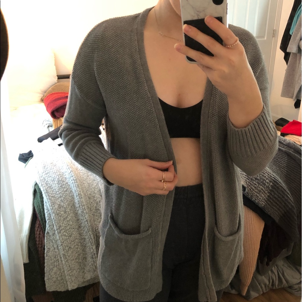 American Eagle Gray Cardigan